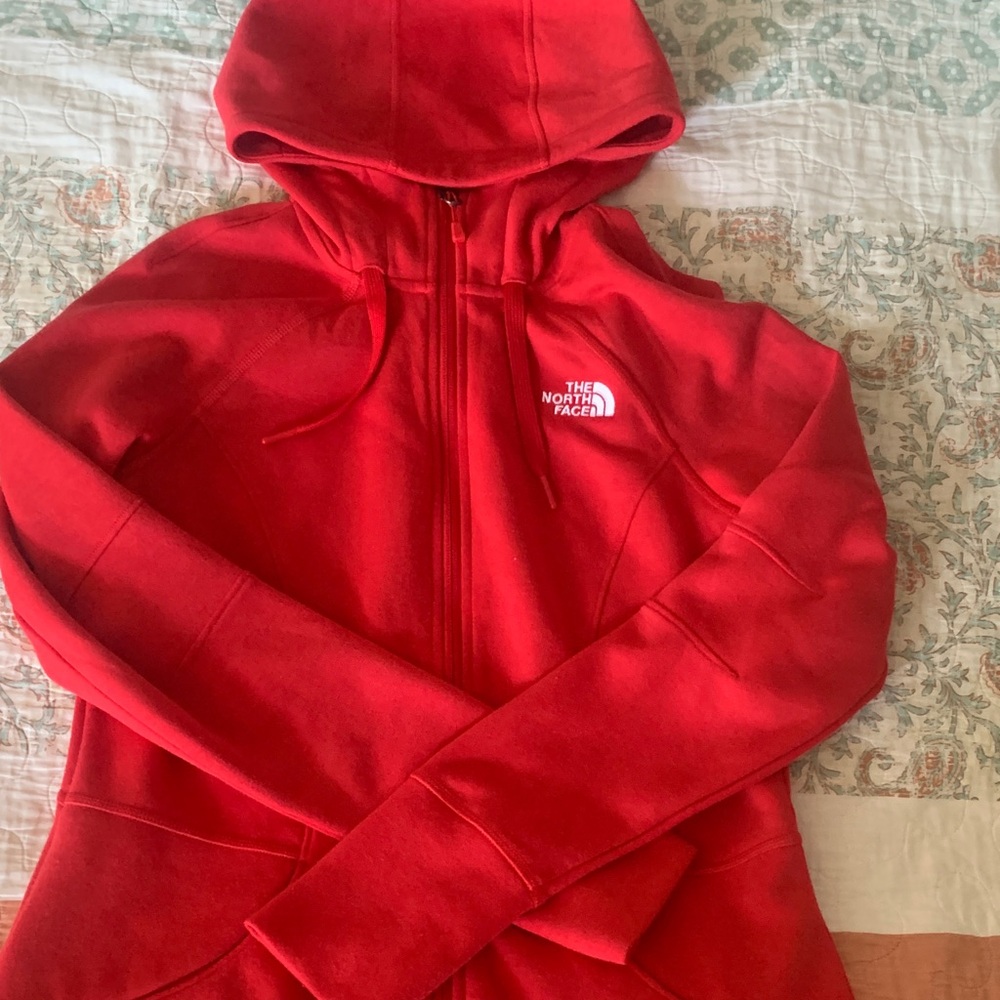 The North Face Vibrant Red Full-Zip Hoodie